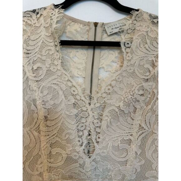 Dress Forum Lace Boho Mini Dress Size Small Perfect for Bride, Wedding - Picture 3 of 5